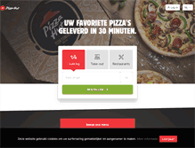 Tablet Screenshot of pizzahut.be